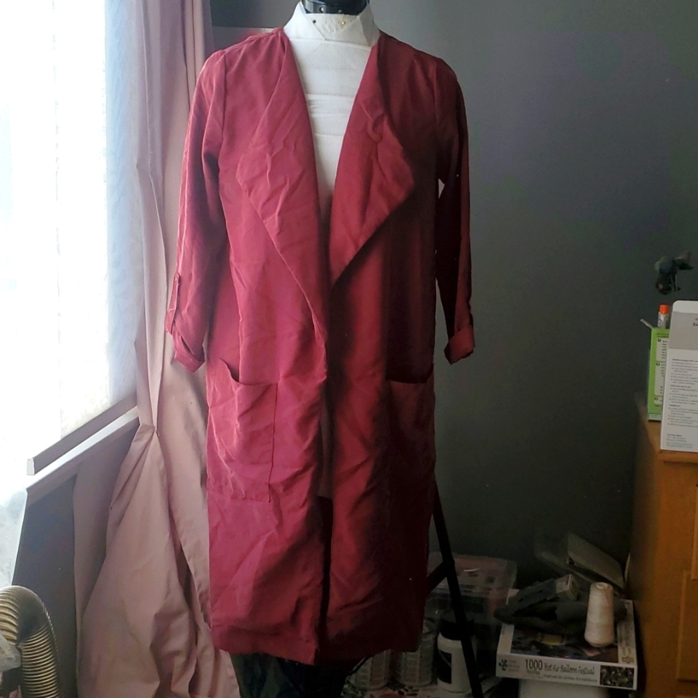 Open trench coat